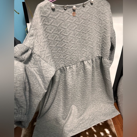 NWT Simply Southern Quilted Puffer Sleeve Dress - Picture 2 of 6